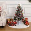 Artificial Christmas Tree With Warm White LED Lights- 3Ft Fiber Optic-Like Flocked Tree  for Home, Shops, Party and Holiday Christmas Decoration - 3 of 4
