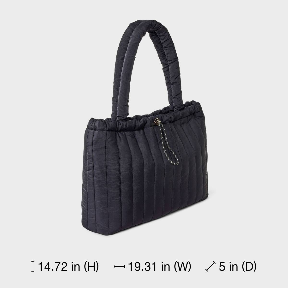 Quilted Drawstring Tote Handbag - Universal Thread™ - thumbnail 6