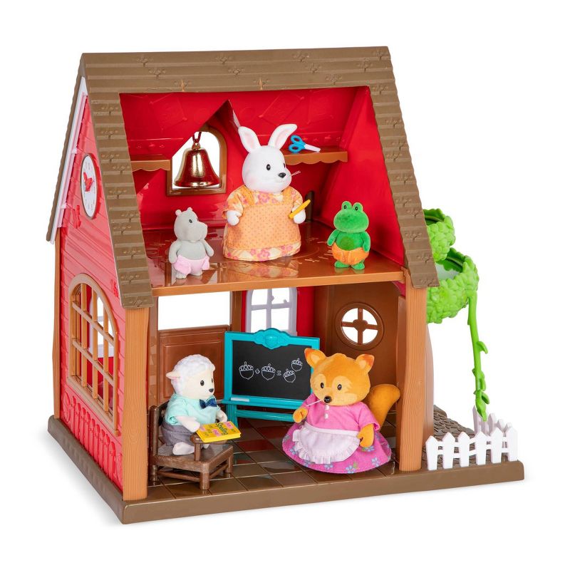 Li&#39;l Woodzeez Toy School with Miniature Figurine 8pc - Woodland Schoolhouse Playset, 4 of 6