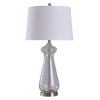 Allen Seeded Glass Table Lamp with Tapered Drum Shade Clear - StyleCraft: Large, Touch Control - 4 of 4