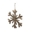 YOOCOZZ  Christmas Party Decoration 2 Set - 17.7" x 17.7" Large Fir Wood Snowflake Ornaments, Hanging Home Decor Accents for Xmas Tree, Wall Art - 4 of 4