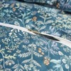 Floral Queen Duvet Cover Set, Blue Garden Style, 3pcs, Zipper Closure, Soft Durable - 4 of 4