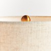 Plum & Post Declan Lamp - Blue Ceramic & Linen Table Lamp - Artichoke - 4 of 4