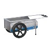 Tipke Manufacturing Company Foldit Do It All Aluminum Folding Cart, Blue Stripe with Full Height Enclosed Rear Gate for Foldit Carts - 2 of 4