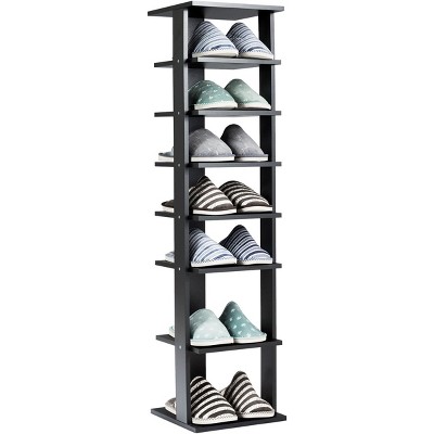 Tangkula 7-tier Shoe Rack Free Standing Shelf Storage Modern Shoe Rack  Organizer Patented Brown : Target