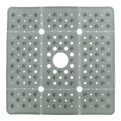 SlipX Solutions 27 inch x 27 inch Extra Large Square Shower Mat, White