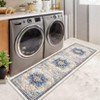 Vintage Area Rugs for Living Room, Oriental Medallion Rugs for Bedroom, Non-Slip Stain Resistant Soft Throw Rug Carpet - 2 of 4