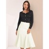 Hobemty Women's Office Midi Length High Waist Fishtail Skirt - 4 of 4