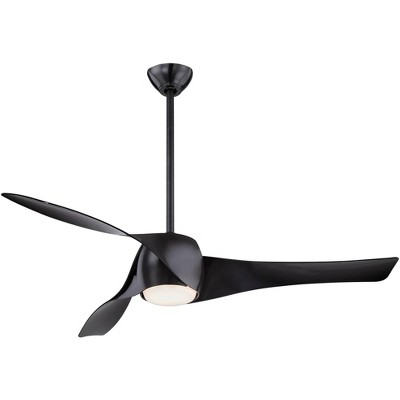 58" Minka Aire Modern 3 Blade Indoor Ceiling Fan with LED Light Remote Control Coal for Living Room Kitchen Bedroom Family Dining