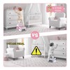 Whizmax 2 Step Stools for Kids, Toddler Step Stool for Toilet Potty Training, Anti-slip Potty Stools with Numbers/ABC, Pink - 3 of 4