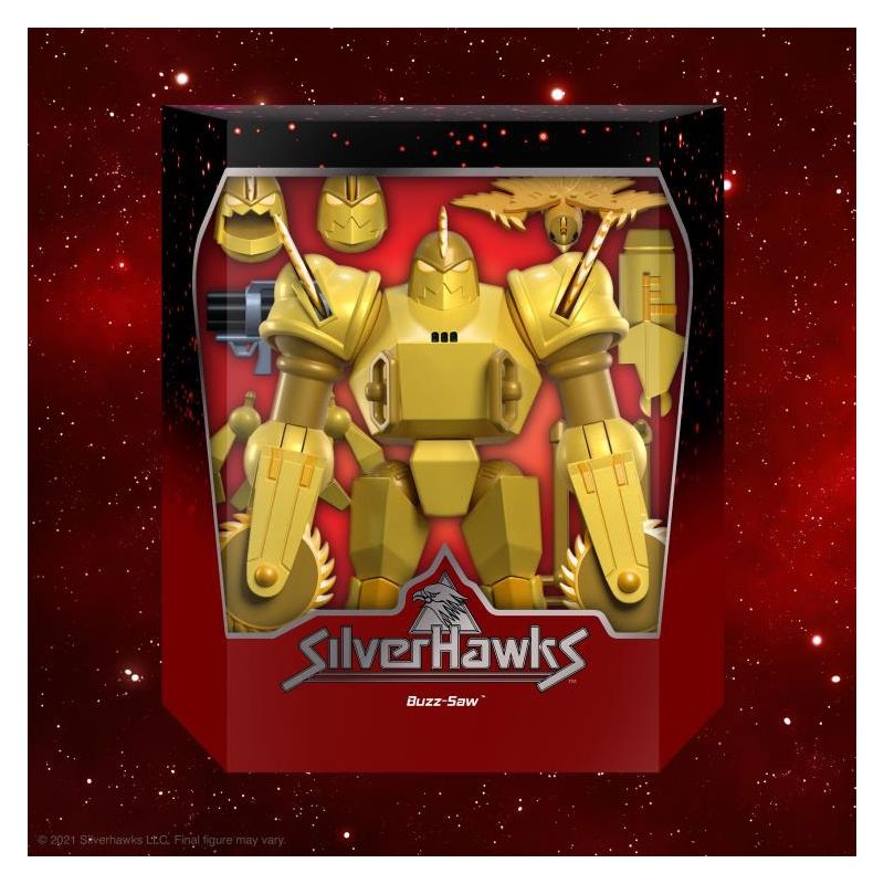 Buzz-Saw 7-inch Scale I SilverHawks Ultimates I Super7 Action figures, 3 of 6