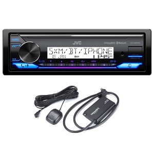 JVC KD-X38MBS Marine/Powersports Radio Receiver Bundled with SXV300M1 Satellite Radio Receiver with Marine/RV Antenna - 1 of 4