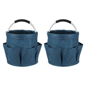 Unique Bargains 600D Oxford Waterproof Garden Tool Organizer Storage Carrier Bags 17L 2 Pcs - 1 of 4
