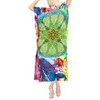 LA LEELA Women's House Daily Routine Evening Wear Maxi Caftan Long Slit Dress Loungewear Dashiki Dresses for Women One Size Multicolored,Abstract - 3 of 4