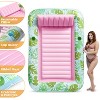 Joyfy Adults Float Pool Inflatable Pool Tanning Floatie Bed with Pillow Pool Floats Lounger Float Tanning Pool Large for Adult - 3 of 4