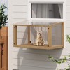 ORRD Acrylic Window Cat Perch, Wooden Cat Window Box Catio for Indoor/Outdoor Use - 3 of 4