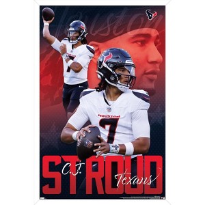 Trends International NFL Houston Texans - C.J. Stroud 24 Framed Wall Poster Prints - 1 of 4