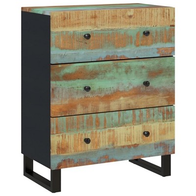 vidaXL Sideboard Mixed with shades of green, blue, orange, and red
