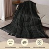 18lb King Size Weighted Blanket with Glass Beads, Black, 108x90 Inch, All Season, Machine Washable - 4 of 4