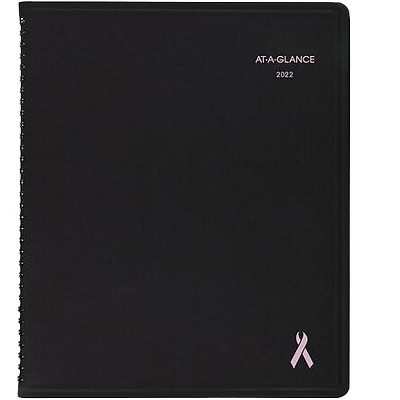 AT-A-GLANCE 2022-2023 8" x 10" Weekly/Monthly Appointment Book Planner QuickNotes City of Hope Black