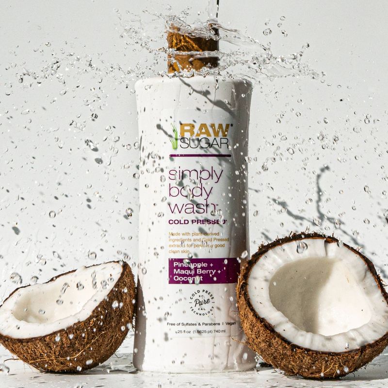 Raw Sugar Pineapple + Maqui Berry + Coconut Simply Body Wash - 25 fl oz, 5 of 13