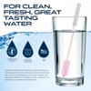 Reusable Stainless Steel Filtering Straws with Brush - 2 Grey and 2 Pink - 3 of 4