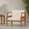 CAVINAS Outdoor Acacia Wood Patio Club Chairs with Soft Foam Cushion,Wooden Patio Furniture for Garden,Backyard,Balcony - 2 of 4