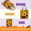 Joyfy Halloween Party Favors 3PCS Large See Through Tote Bags with Handles Trick or Treat Bag Party Supplies For Candies Biscuits Cards 22.5" x 13.75" - 4 of 4