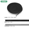 Unique Bargains High Temp Self Stick Heat Resistant BBQ Gasket Tape Grill Gasket Black White - 3 of 4