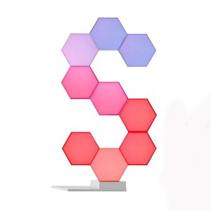 Yescom WiFi Smart LED Light Splicing 9 Blocks & Base Voice Control Home Valentine Decoration Gifts - 1 of 4
