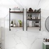 Racxily 3-Tier & 2-Tier Bathroom Shelves, Metal and Wood Hanging Storage Organizer - 4 of 4