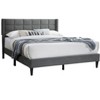 CAVINAS Queen Size Wooden Platform Bed Frame with Fabric Upholstered Box Design Headboard,No Box Spring Needed - 4 of 4