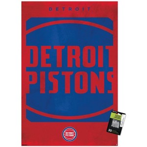 Trends International NBA Detroit Pistons - Logo 25 Unframed Wall Poster Prints - 1 of 4