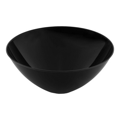 Smarty Had A Party 100 oz. Black Organic Round Plastic Bowls - 24 pcs