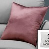 TopComfy Support Pillow Decorative Throw Pillow with Satin Finish for Sofa or Bed Use, Pink, 17"*17"*2" - 2 of 4