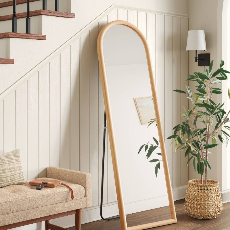 20&#34; x 65&#34; Arch Floor Mirror Natural - Threshold&#8482;, 3 of 6