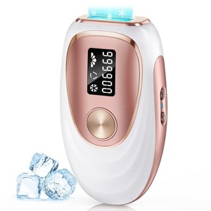 IPL Hair Removal Device for Women & Men with Ice-Cooling, Painless At-Home Laser Hair Remover for Full Body & Bikini, Rose Gold - 1 of 4
