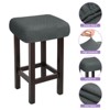 Unique Bargains Soft Thick Anti-Wrinkle Rectangle Polyester Saddle Seat Stool Covers 2 Pcs - 3 of 4