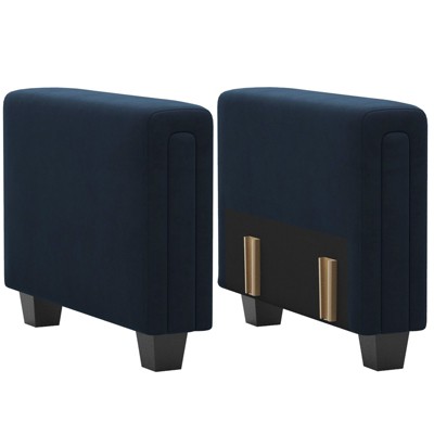 Belffin Modular Velvet Tufted Armrest Pair