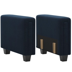 Belffin Modular Velvet Tufted Armrest Pair - 1 of 4