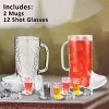 4E's Novelty 14 PCS Cowboy Boot Cups – 12 Mini Boots & 2 17oz Mugs for Party Supplies - 2 of 4