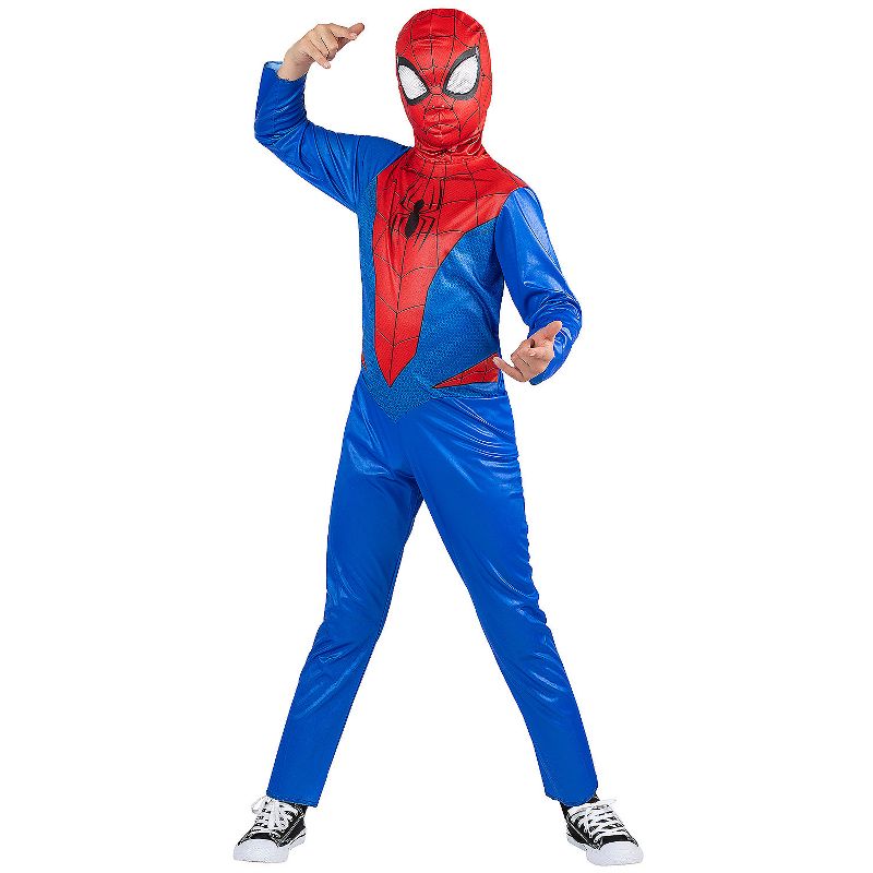Jazwares Boys' Spider-Man Costume - Size 12-14 - Blue, 1 of 2