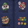 Nintendo Super Mario Bros Boys Long Sleeve Zip-Up Hooded Varsity Jacket - Blue, 5/6 - 2 of 4