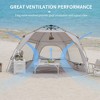 Naturehike Beach Tent Sun Shelter for 3-4 Person, Automatic Easy Set up Pop up Instant Tent, UPF50+ UV Protection Portable Canopy Privacy Tent - 4 of 4