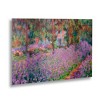 Claude Monet 'The Artist'S Garden At Giverny' Floating Brushed Aluminum Art - 2 of 4