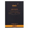 Rhodia "R" Premium Stapled Notepad - Lined 70 sheets - 6 x 8 1/4 - Black cover - 3 of 4