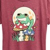 Women's - Instant Message - Frog And Mushrooms Short Sleeve Graphic T-Shirt - 2 of 4