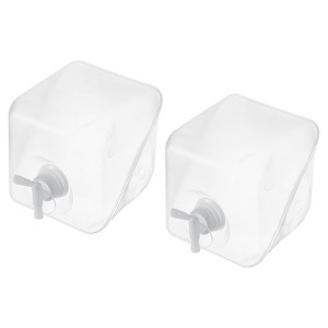 Unique Bargains Outdoor Hiking Camping Boating Collapsible Water Container with Spigots 2 Pcs - 1 of 4