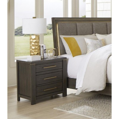NicBex Nightstand with Drawers,1pc Side Table with Pulls  and Multi -colored Finish,Bedside Table for Bedroom,Living Room