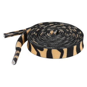 INSPIRE CHIC Leopard Print Flat Shoe Laces for Sneakers 0.31'' 1 Pair - 1 of 4